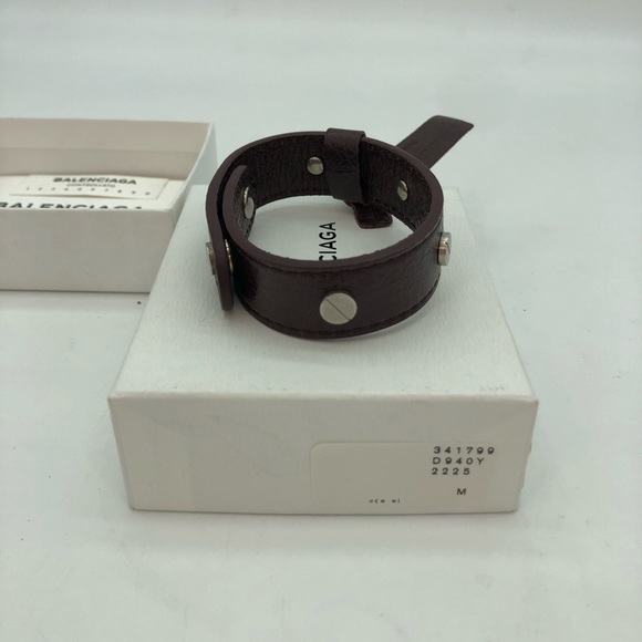 Balenciaga Leather Classic Sid Bracelet - Picture 9 of 10